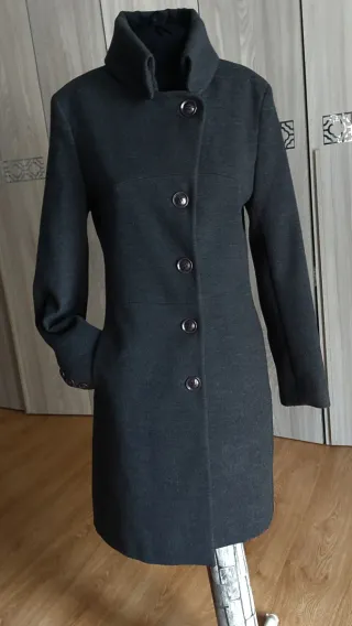 Cappotto donna grigio morbidissimo e sfiancato