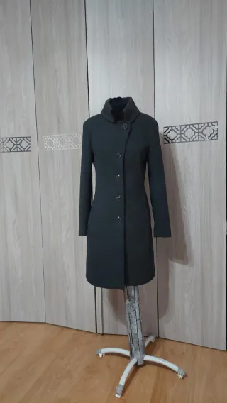 Cappotto donna grigio morbidissimo e sfiancato