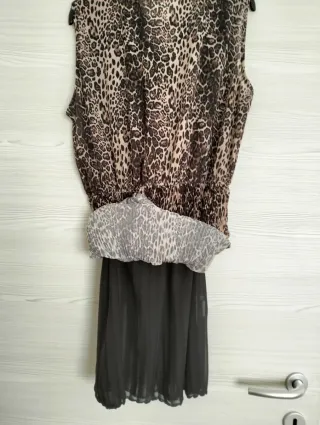 Abito fantasia maculata con fodera