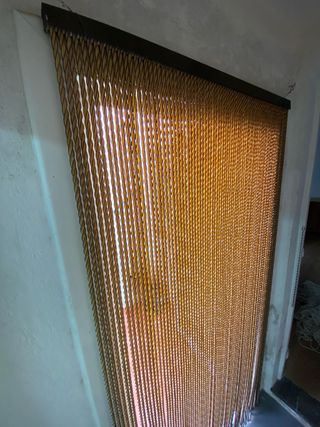 Cortina in PVC per esterni beige/marrone