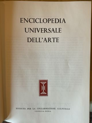 Enciclopedia Universale dell’Arte - 1958