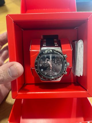 Swatch YVS441GC Reloj Cronógrafo Negro/Plata