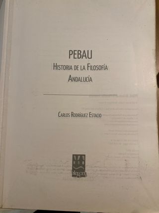 PEBAU. Historia de la Filosofía. Andalucía (Spa...