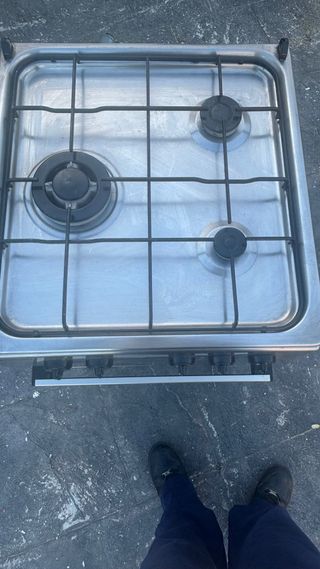 Cocina de gas con horno eléctrico