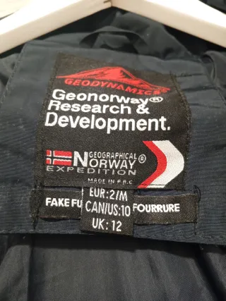 Plumífero Geographical Norway Mujer Negro
