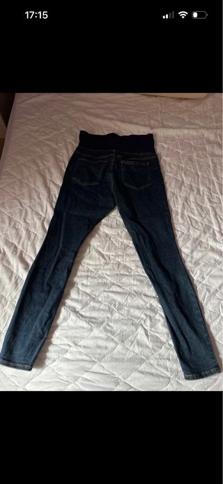 Pantalón premamá skinny azul talla 42