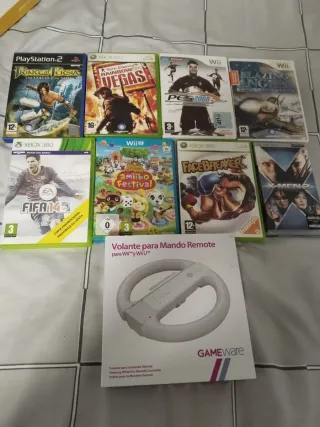Lote Videojuegos XBOX 360, PS2, Wii, PSP