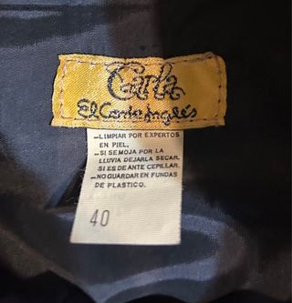 Chaqueta de Piel Negra