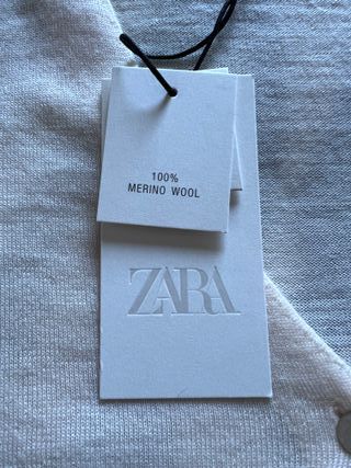 Cardigan 100% Lã Merino Decote em V | Zara Mulher