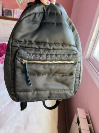 Mochila verde militar acolchada