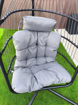 Silla Colgante Ariane Gris Oscuro para jardín