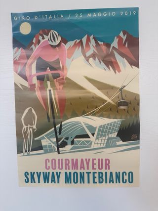 Poster giro d’Italia Courmayeur
