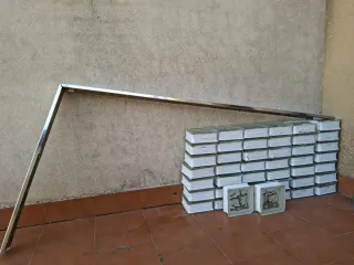 Bloque de vidrio brillante neutro