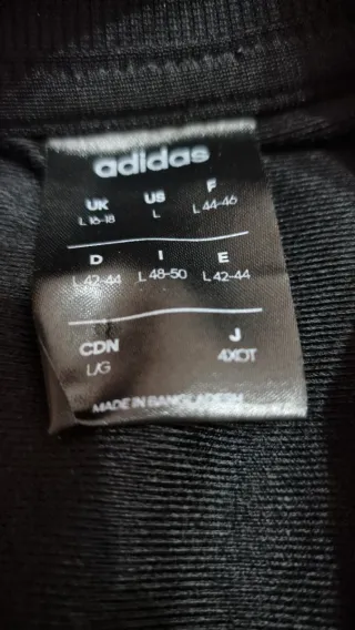 Giacca sportiva Adidas donna nera taglia l