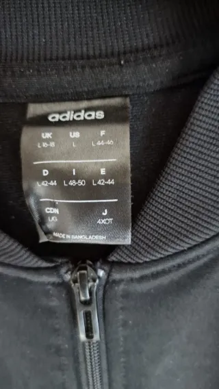 Giacca sportiva Adidas donna nera taglia l