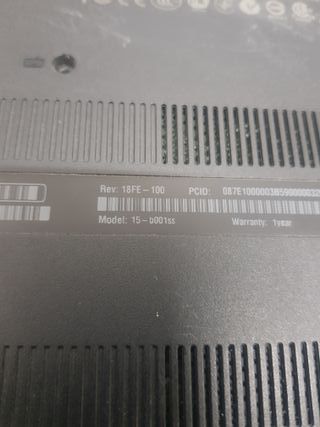 HP Pavilion 15-b001ss Portátil Negro