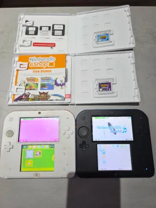 Lote Nintendo 2DS Blanca y Negra