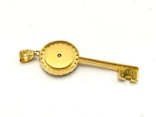 colgante oro 18k con circonita