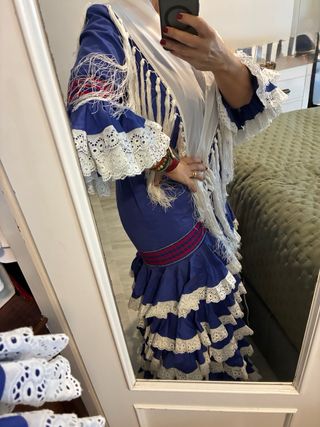Vestido Flamenca Gitana Talla 50
