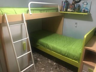 Habitacion juvenil cama,litera,escritorio,armario
