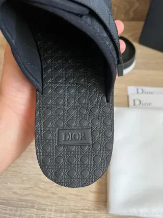 Sandalias Dior Alpha Slides Hombre Negras