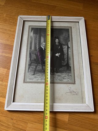 Foto antigua año 1936 con dedicatoria! Pamplona !