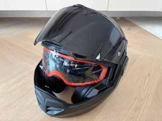Casco moto LS2 Avant-X Negro + Accesorios