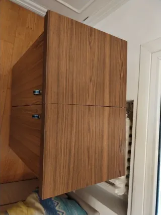 Mueble para máquina de coser de madera