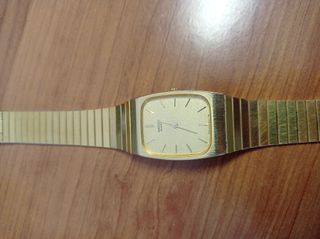 Reloj Seiko Quartz Chapado en Oro Hombre