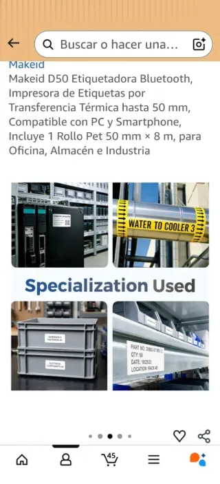 Impresora de Etiquetas Makeid D50 Bluetooth