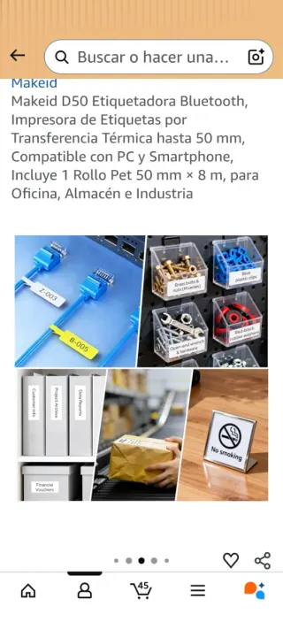 Impresora de Etiquetas Makeid D50 Bluetooth