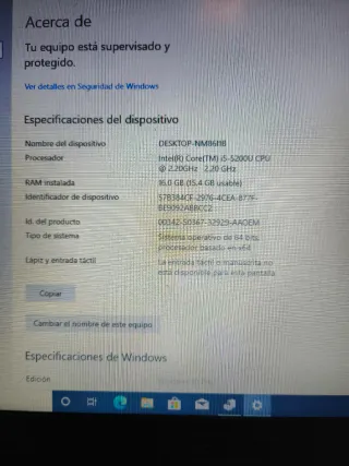 Portátil Asus i5 16GB RAM