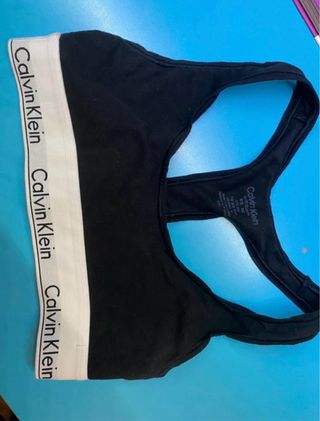 Reggiseno sportivo Calvin Klein nero
