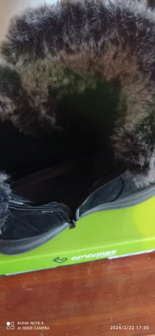 Botines Amarpies Negro Talla 39 Repelente Agua