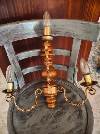 Apliques de forja madera y metal