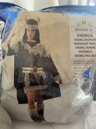 Disfraz Vikinga Mujer Talla Única
