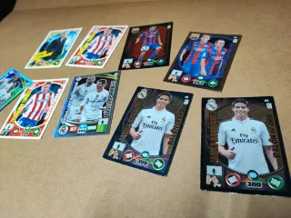 Lote 9 cromos fútbol Adrenalyn repetidos. Nuevos.