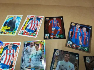 Lote 9 cromos fútbol Adrenalyn repetidos. Nuevos.