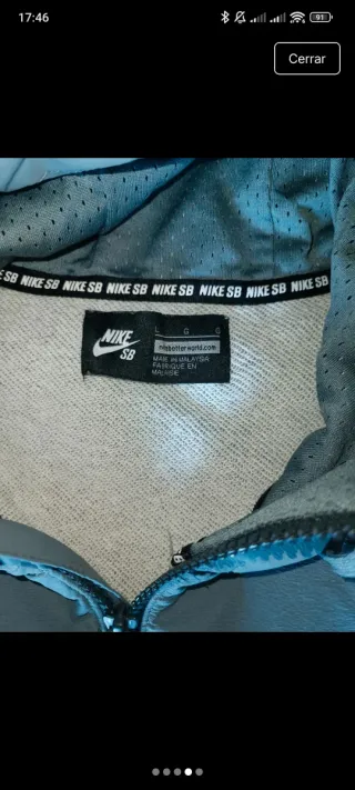Sudadera Nike SB Anorak Gris