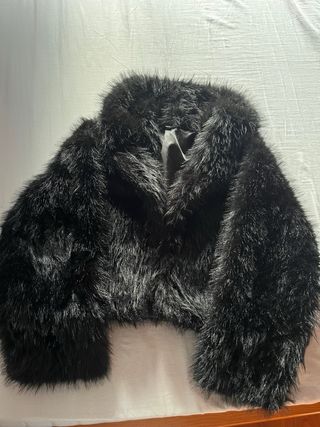 Chaqueta pelo negra talla M