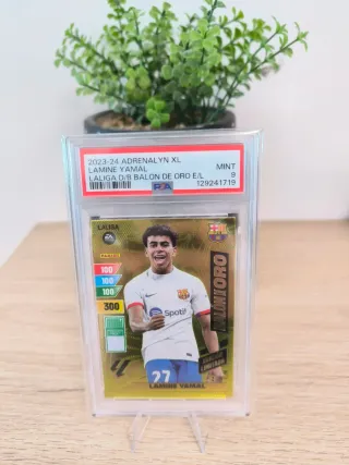 Lamine Yamal Balón de Oro Adrenalyn XL PSA 9