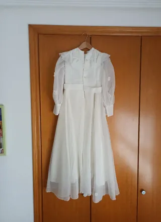 Vestido Comunión Vintage Blanco