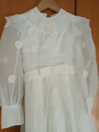 Vestido Comunión Vintage Blanco