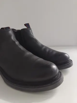 Stivaletti Chelsea Uomo Jack & Jones Pelle Nera