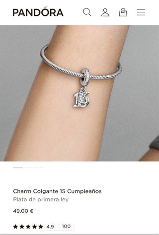 Charm Pandora 15 cumpleaños