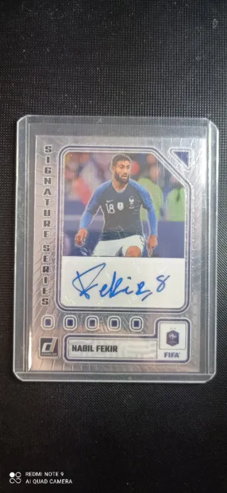 Nabil Fekir Autógrafo Panini Donruss FIFA