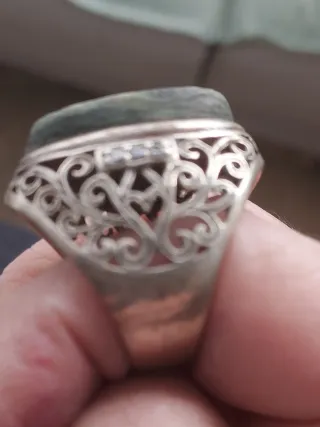 Anillo grande Vintage en Plata 925