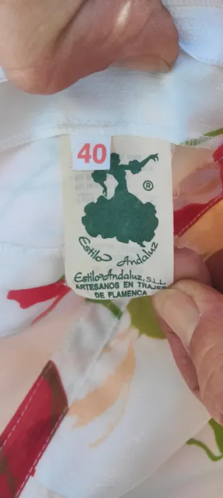 Traje Flamenca Blusa y Falda Flores