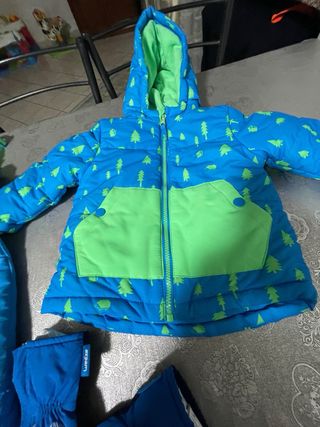 Completo sci bimbo: giacca, pantaloni, scarponi, g