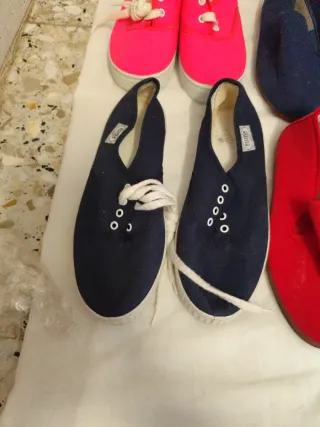Lote Zapatos Tela y Alpargatas Infantiles Liquidac